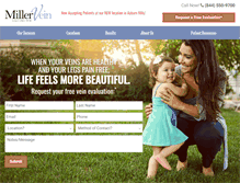 Tablet Screenshot of millervein.com